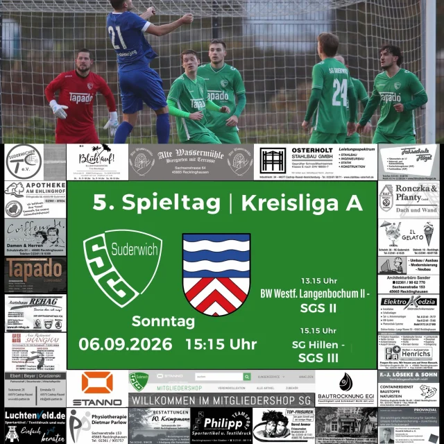 #meisterschaft #senioren #kreisliga #pokal #wirsindsurk 

Am nächsten Sonntag steht schon das nächste Heimspiel der Ersten auf dem Programm - unsere Zweite und Dritte spielen dagegen auswärts 🤷‍♂️

Zuvor war unsere Erste heute Abend aber im Kreispokal beim C-Ligisten @sfnordvelen aktiv. Auf einem fast unbespielbaren Rasen gewannen unsere Jungs dennoch mit 3:0 (1:0) 👍

Gökdeniz brachte unsere Jungs nach wenigen Minuten in Führung, doch es blieb beim 0:1 bis zur Pause 🤔 Trotz einiger Hochkaräter dauerte es bis zur 70.Minute ehe @joshua.dnk die 2:0-Vorentscheidung erzielte ⚽️ 5 Min vor dem Ende legte er dann noch den 3:0-Endstand nach. 👏

In der dritten Runde treffen unsere Jungs auf den @tsvwesterholt und bei einem Sieg könnte es weiterhin gegen den Oberligisten @svs2020_official gehen 😳

Am Sonntag kommt aber erstmal mit den @flaesheimerjungs einer der Favoriten auf den Titel zur Lülfstrasse! Wenn Flaesheim die Punkte aus dem Genclik-Soiel schon hätte, wäre es Erster gegen Zweiter 🤝

Unsere Zweite spielt um 13.15 Uhr bei @bwwlangenbochum II und unsere Dritte spielt um 15 Uhr beim Spitzenreiter SG Hillen. 🙋‍♂️